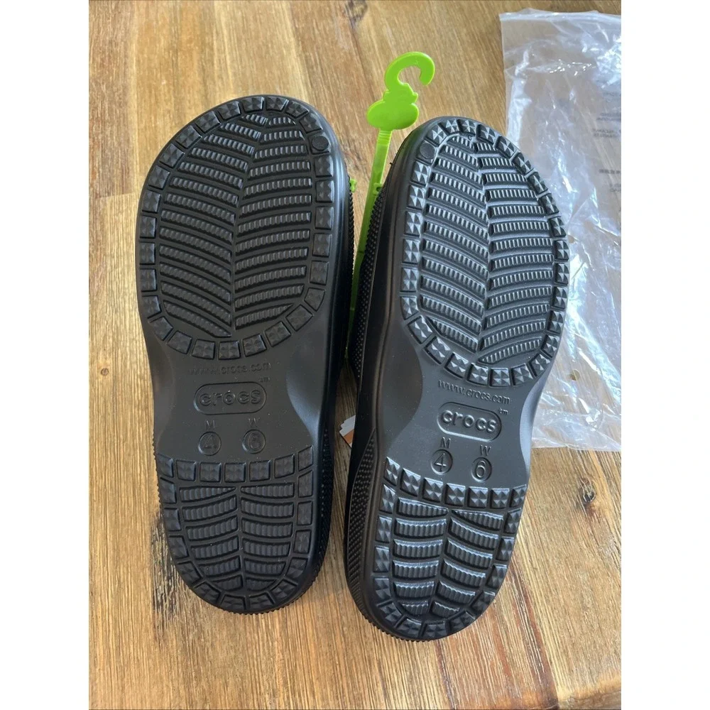 Crocs Baya II Slide Sandals, Black, Men's 4 / Women's 6 (NWT)